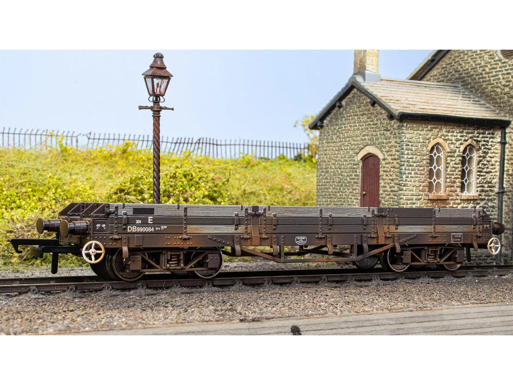 Oxford Rail Pilchard Wagon BR Bauxite DB990084 Weathered OR76PIL005BW OO Gauge