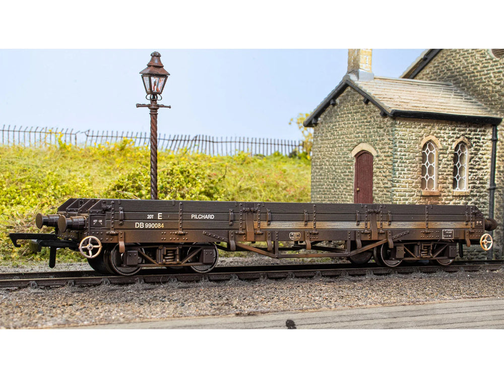 Oxford Rail Pilchard Wagon BR Bauxite DB990084 Weathered OR76PIL005BW OO Gauge