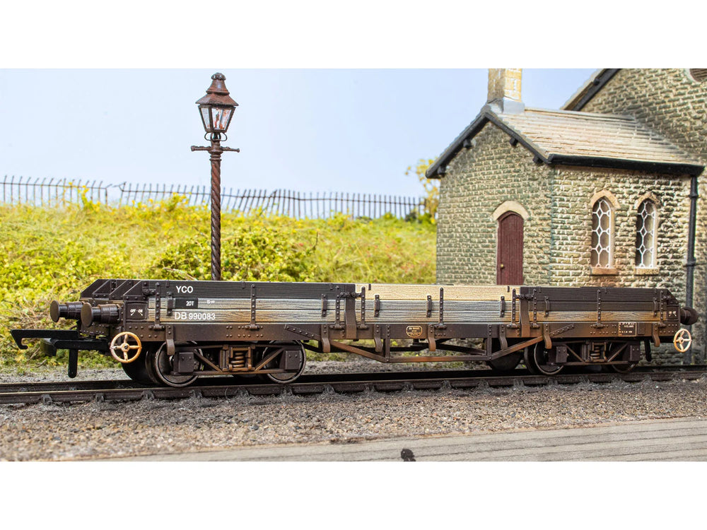 Oxford Rail Pilchard Wagon BR Bauxite DB990083 (TOPS) Weathered OR76PIL006BW OO