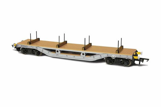 Oxford Rail 76WW003 Warwell A Flat Wag. Diamond Bogies British Steel DM748305 OO