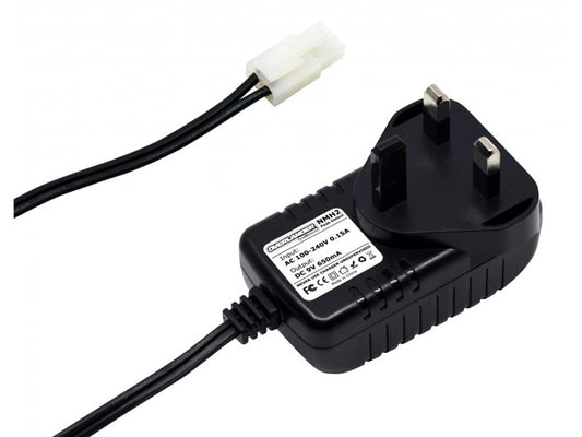 OVERLANDER NMH2 AC Wall Charger 9v 650mA Peak Detect for 7.2v NiMH Packs Tamiya