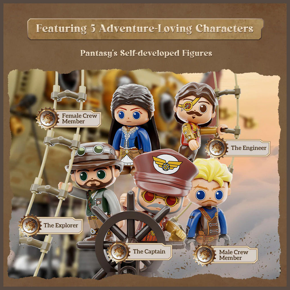 Pantasy Steampunk Airship - 1949pcs PA85021
