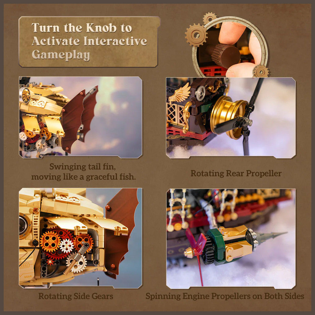 Pantasy Steampunk Airship - 1949pcs PA85021