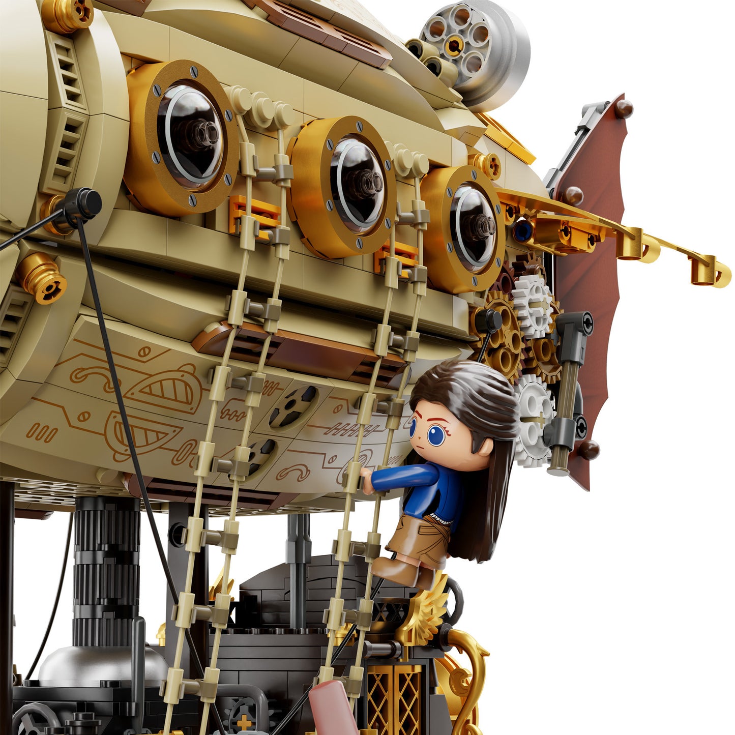 Pantasy Steampunk Airship - 1949pcs PA85021