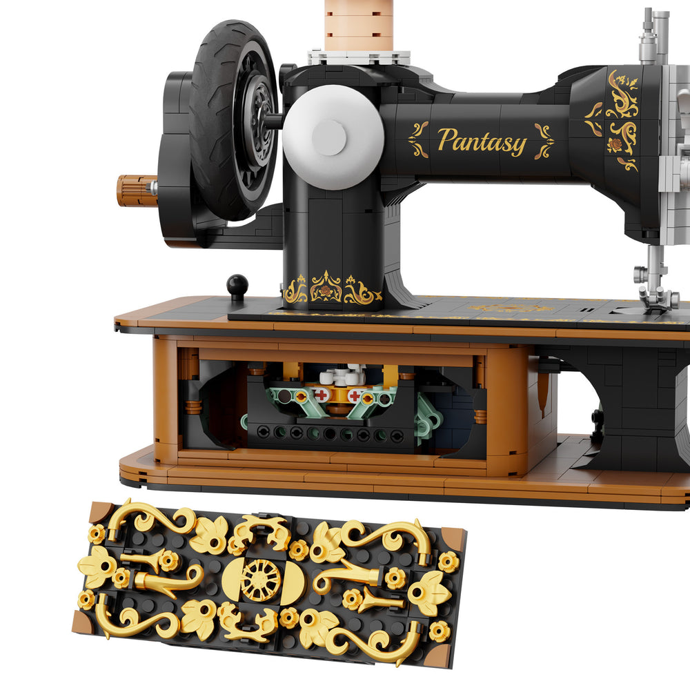 Pantasy Antique Hand Crank Sewing Machine - 1360pcs PA85028