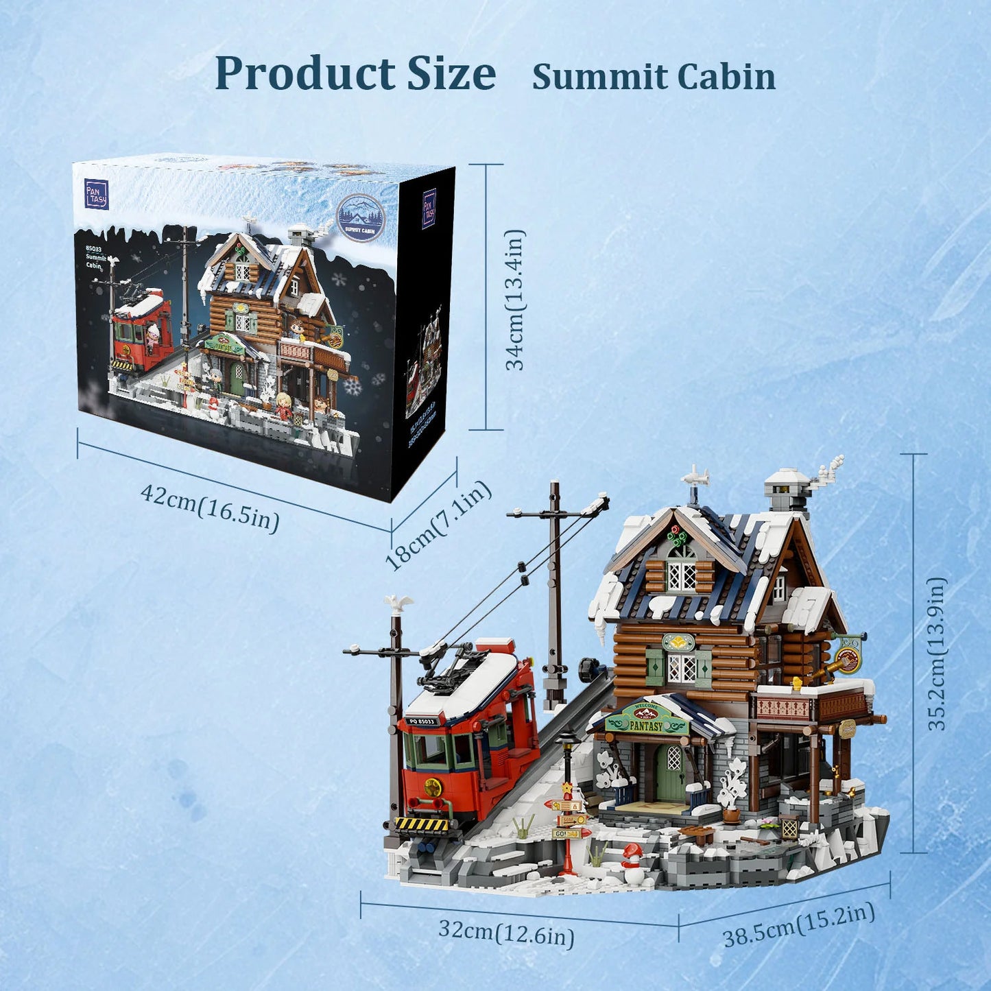 Pantasy Mountain Summit Ski Cabin - 3135pcs PA85033
