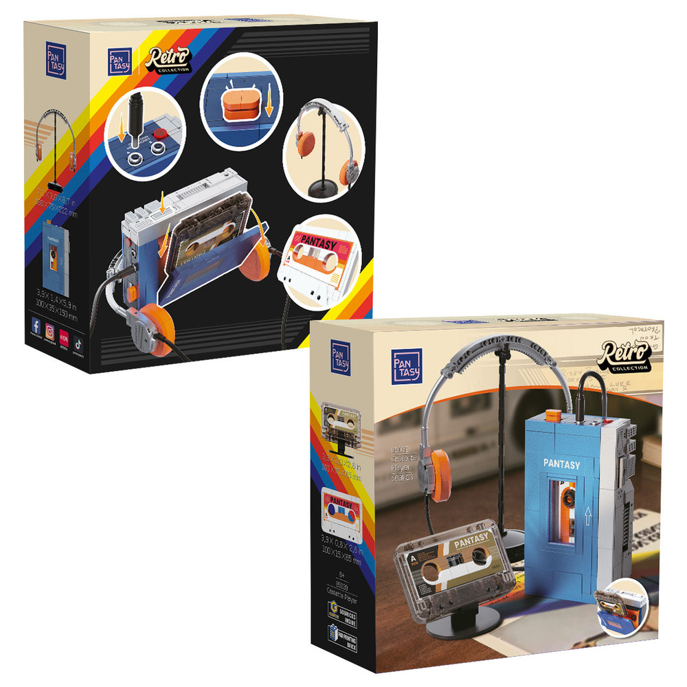 Pantasy Retro Tape Cassette Player - 569pcs PA85039