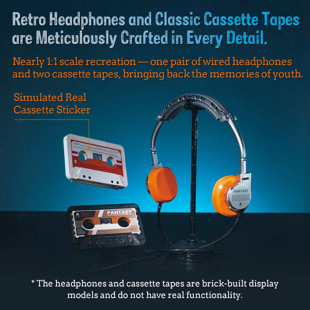 Pantasy Retro Tape Cassette Player - 569pcs PA85039