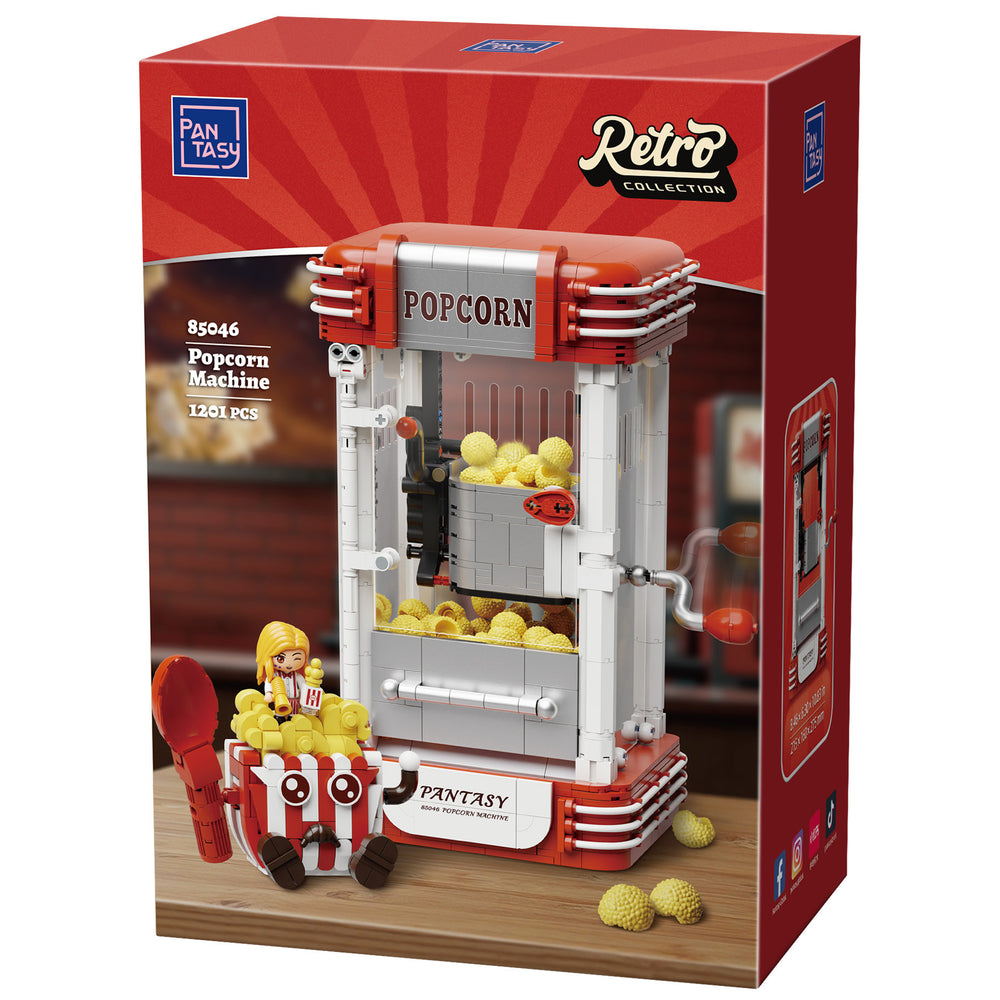 Pantasy Retro Popcorn Maker Machine - 1201pcs PA85046