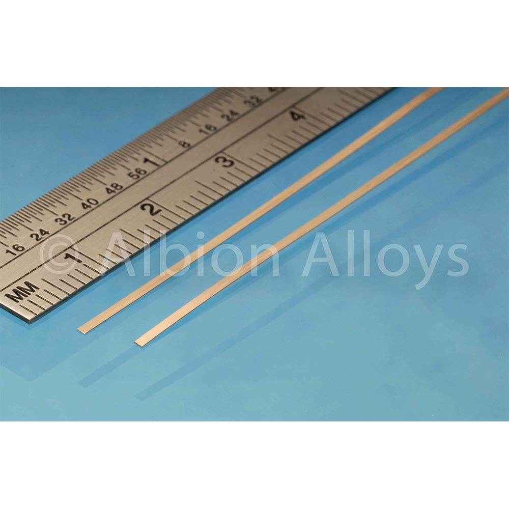 Albion Alloys PB1M Phosphor Bronze Strip 1mm x 0.135mm