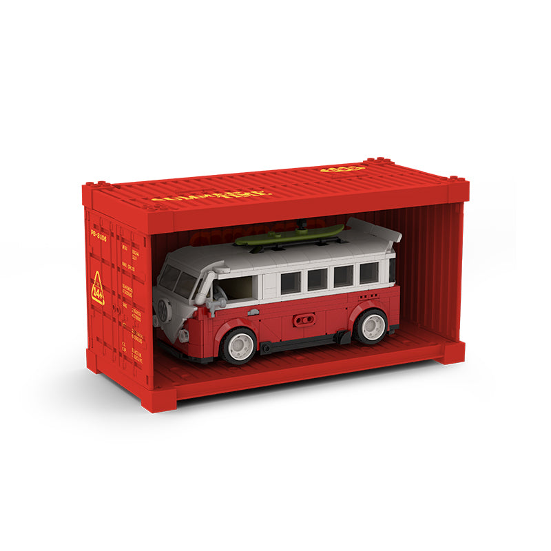 PowerBuild Classic Surf Camper Brick Model 456pcs