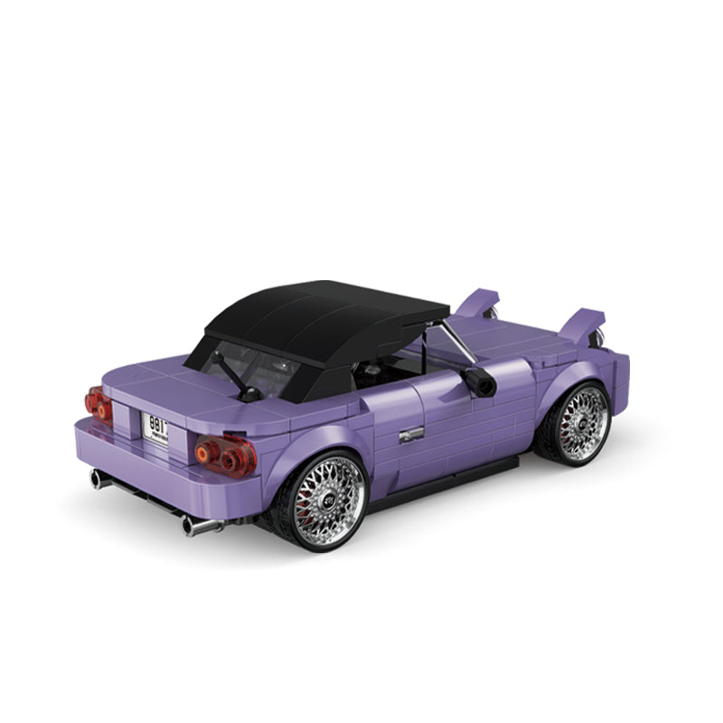 PowerBuild Classic JDM Roadster Brick Model 370pcs