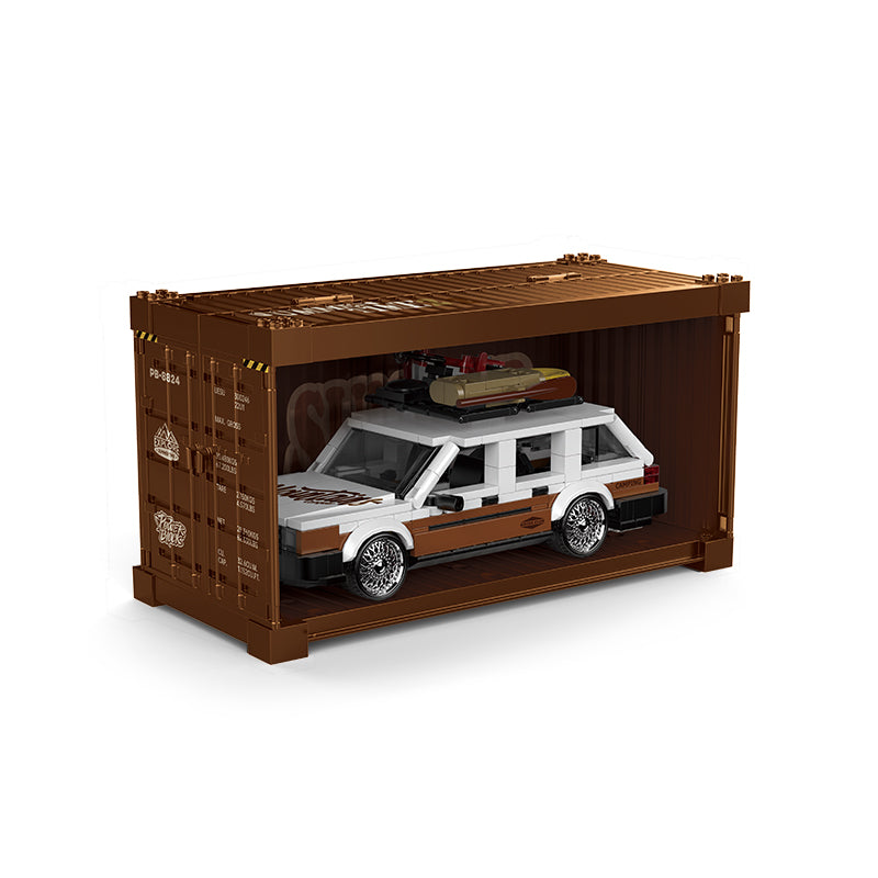 PowerBuild 80s German Wagon Sleeper Brick Model 457pcs