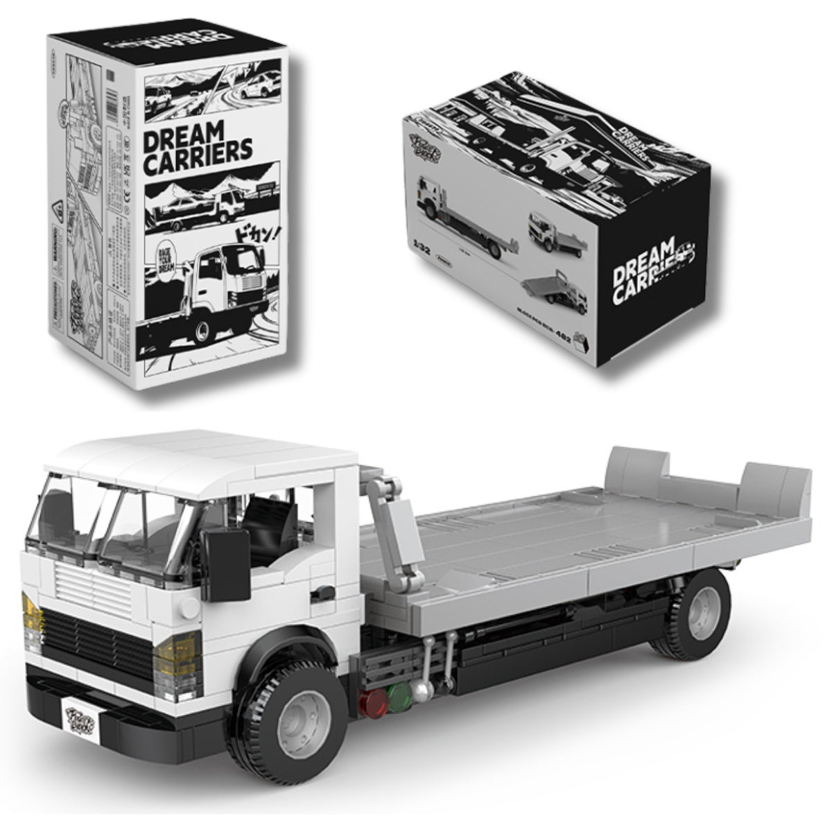 PowerBuild Japanese Rescue Truck Brick Model 482pcs