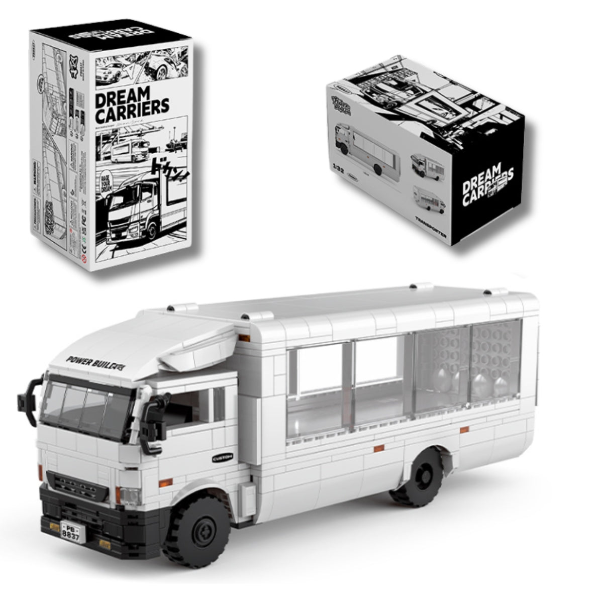 PowerBuild Transporter Truck Brick Model 564pcs