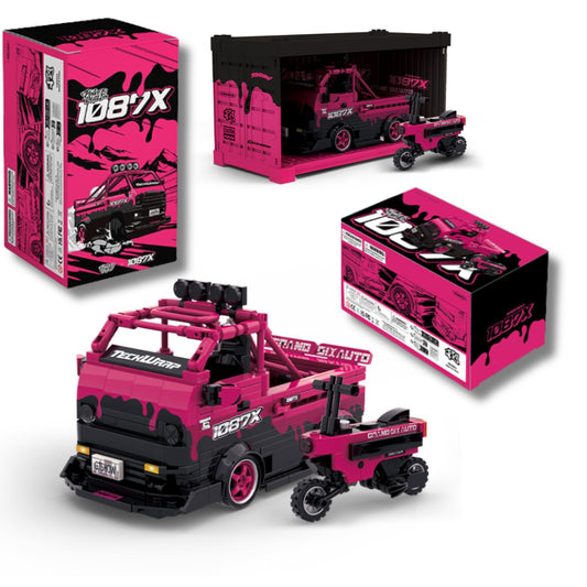 PowerBuild 1087x Drift Team Repair Truck Brick Model 472pcs