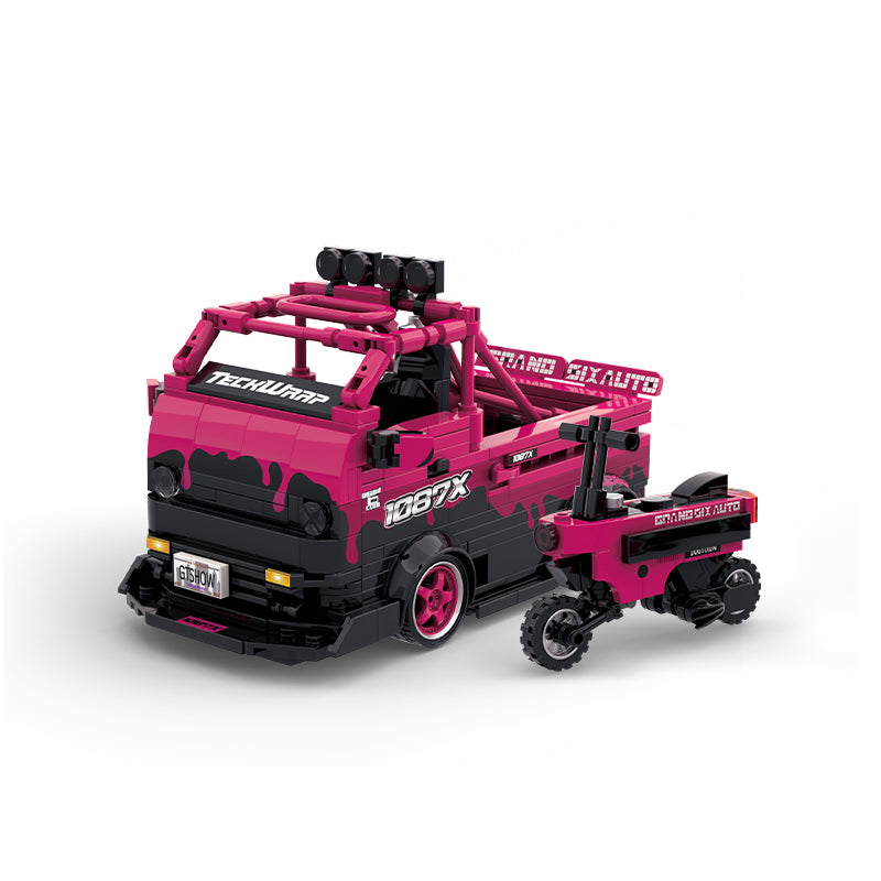 PowerBuild 1087x Drift Team Repair Truck Brick Model 472pcs