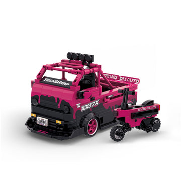 PowerBuild 1087x Drift Team Repair Truck Brick Model 472pcs