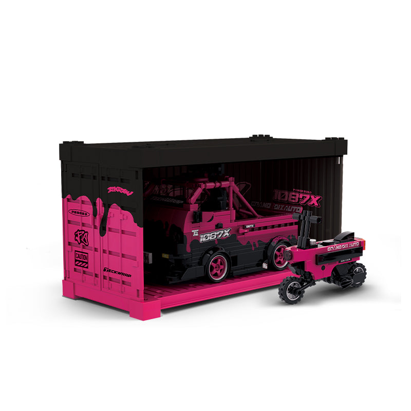 PowerBuild 1087x Drift Team Repair Truck Brick Model 472pcs