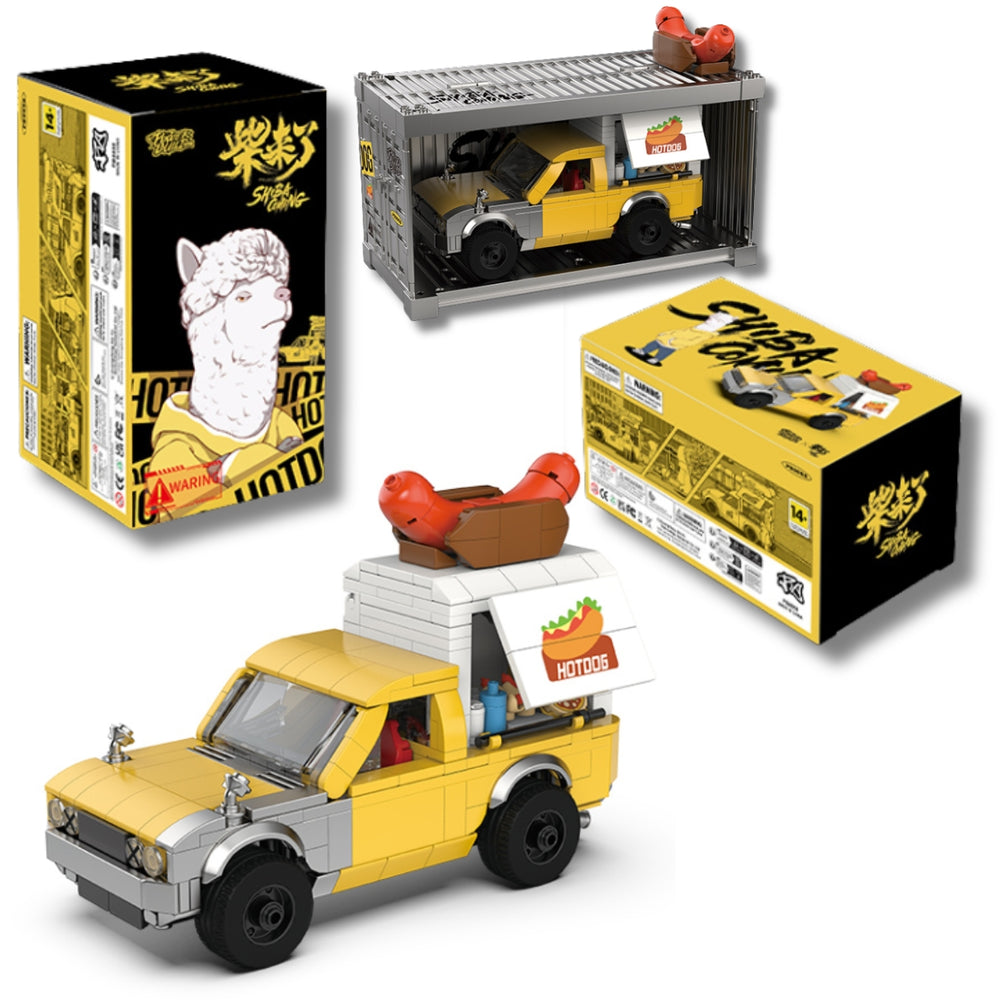 PowerBuild ShibaComing Hot Dog Truck Brick Model 682pcs