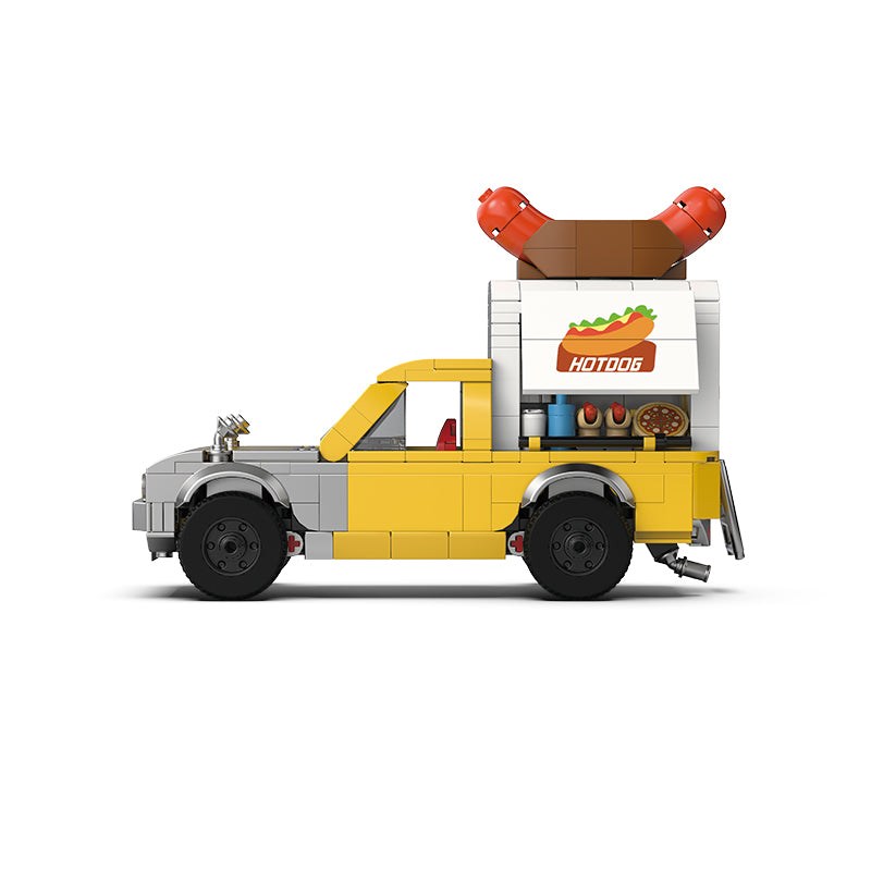 PowerBuild ShibaComing Hot Dog Truck Brick Model 682pcs