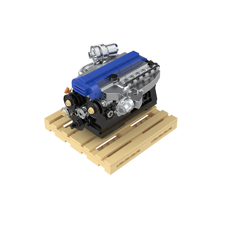PowerBuild 2JZ-GTE Mini Engine Brick Model 350pcs