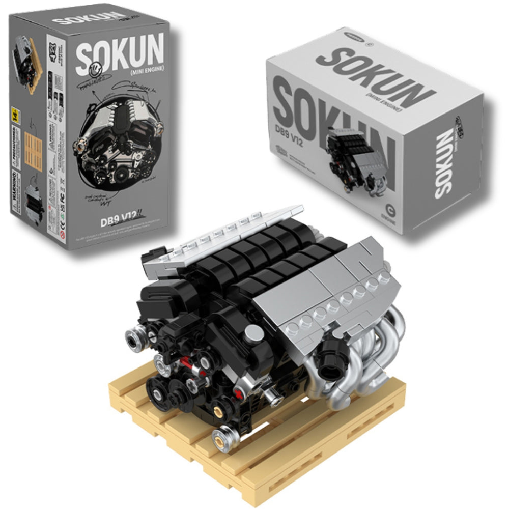 PowerBuild DB9 V12 Mini Engine Brick Model 350pcs