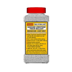 Proses BAL-N-01 1.4 Kg (3 lbs) Authentic Limestone Ballast N Gauge Light Grey