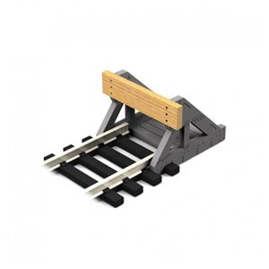 Proses BF-S1-01 1:32 Scale Buffer Stop w/Real Wooden Plate (2 pcs)