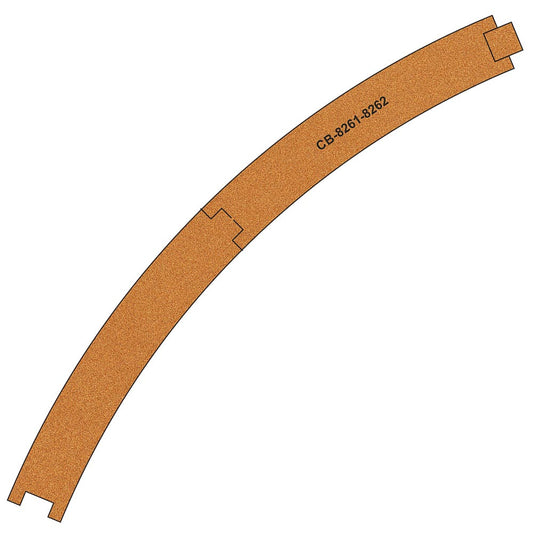 Proses CB-8261-2 10 X Pre-Cut Cork Bed for R8261-8262 R4 Curve Tracks