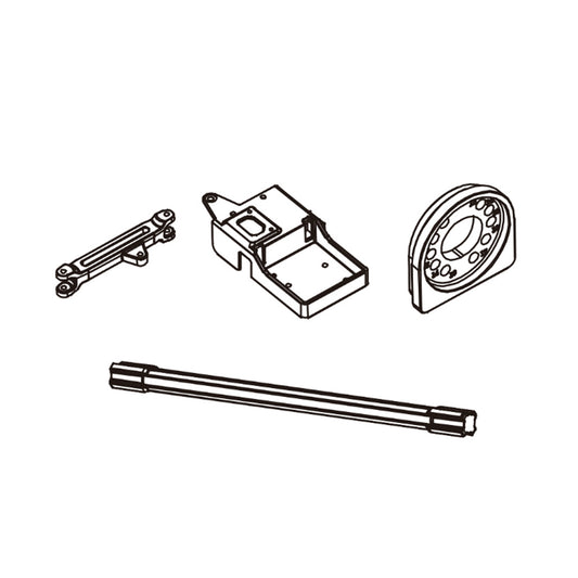 PD Racing Ackerman Link Servo Support w/Center Drive Shaft 1:16 303-020