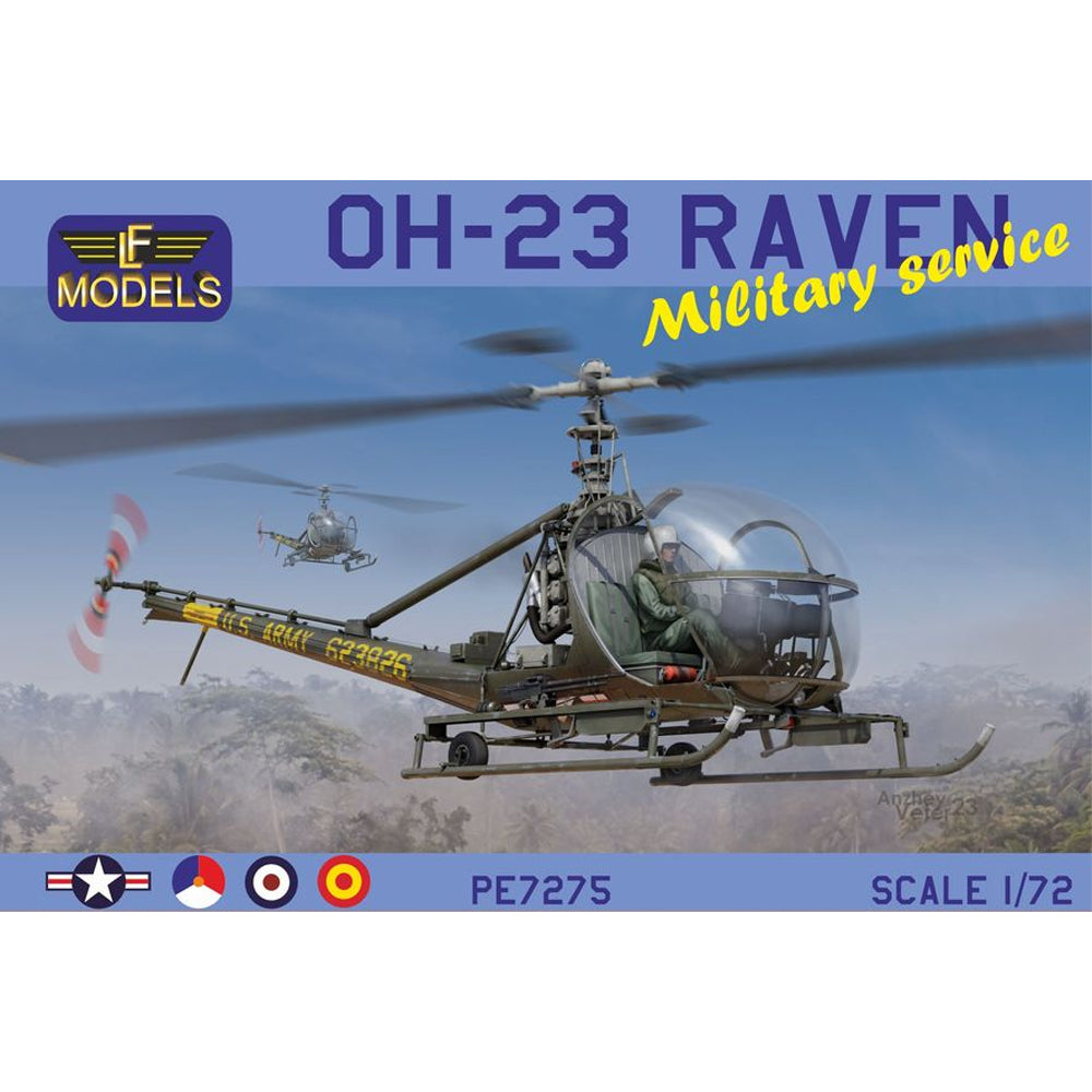 LF Models PE7275 OH-23 Raven Military Service 1:72 Model Kit