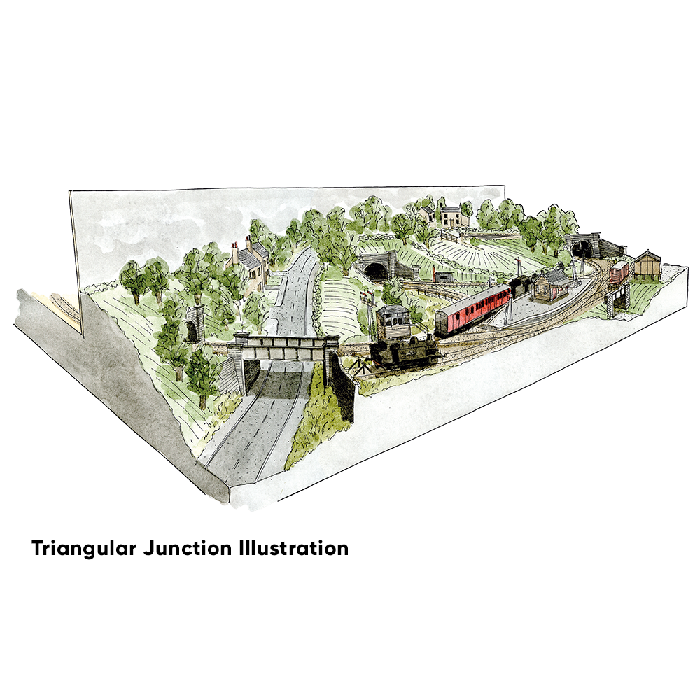 PECO Plan 13: Triangular Junction, almost! - Complete HO/OO Gauge Track Pack