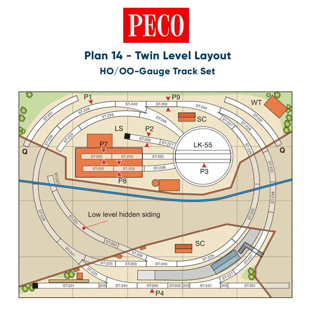 Peco Track Plans Best Oo Gauge Track PECO Plan 14: Twin Level