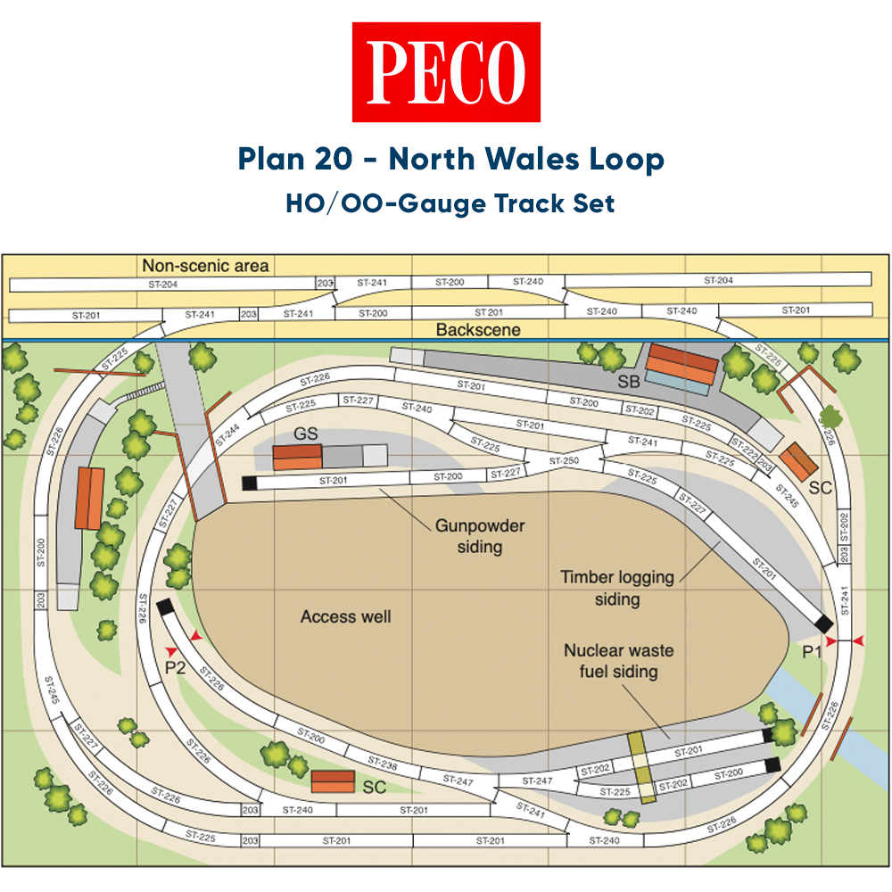 Peco Setrack OO Plan 16 A Twin-Track Main Line In The Traditional Style 1 Peco Setrack OO Plan 16 A Twin-Track Main Line In The Traditional Style 1