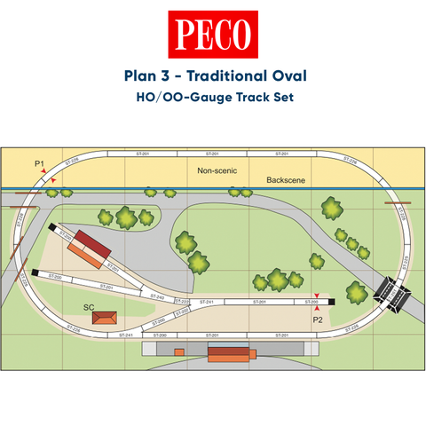 Peco Setrack Planbook OO/HO Gauge – Fifth Edition – 64 Pages Of Track Plans