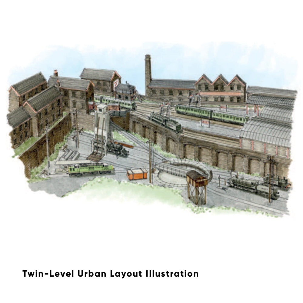 PECO Plan 23: Twin-Level Urban Layout - Complete N-Gauge Track Pack
