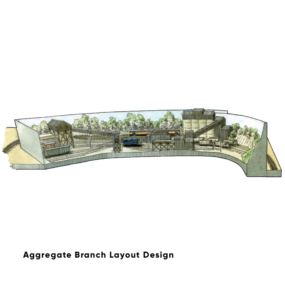 PECO Plan 4: Aggregate Branch - Complete N-Gauge Track Pack