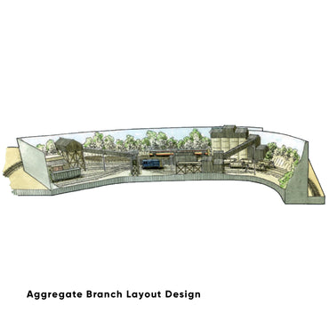PECO Plan 4: Aggregate Branch - Complete N-Gauge Track Pack