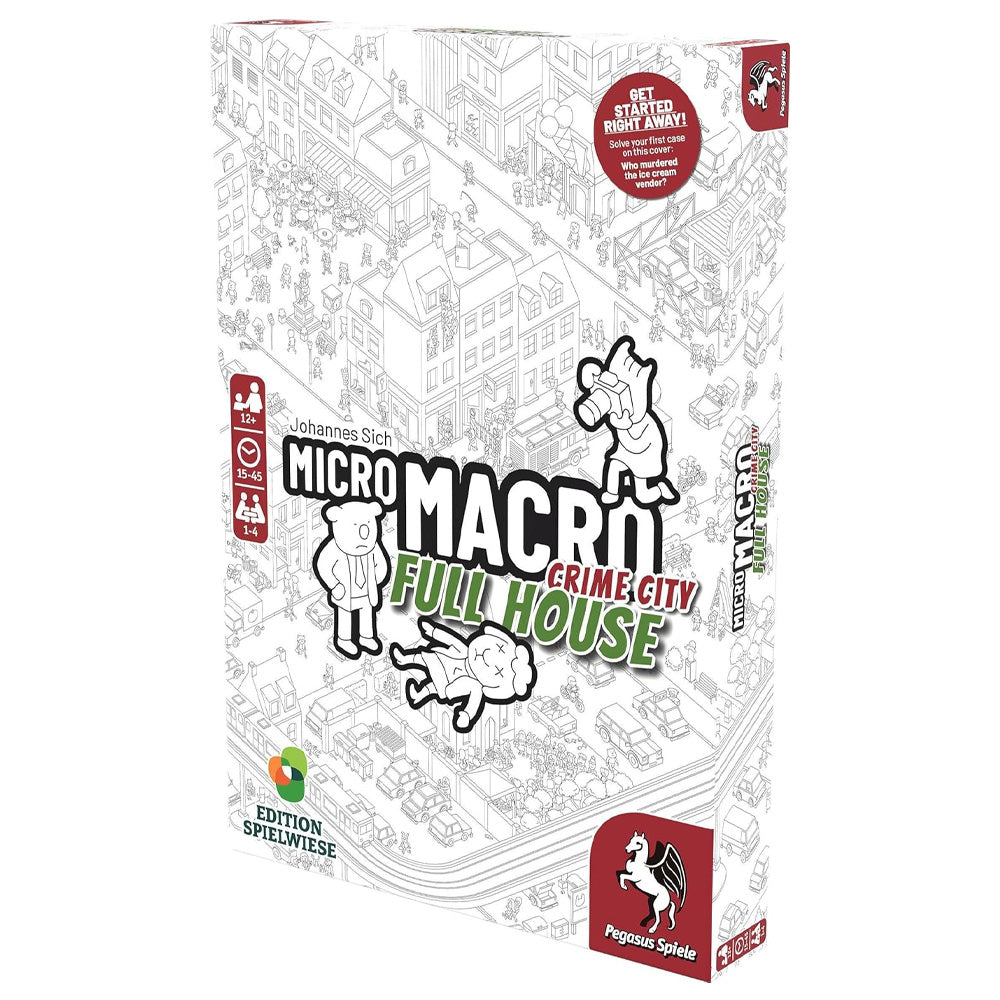 MicroMacro: Crime City - Full House - Coop Detective Game - Age 12+ 1-4 Players