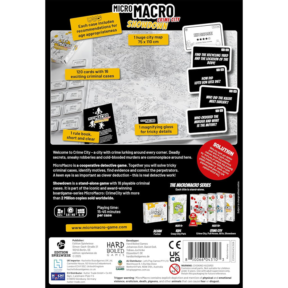 MicroMacro: Crime City - Showdown - Coop Detective Game - Age 12+ 1-4 Players