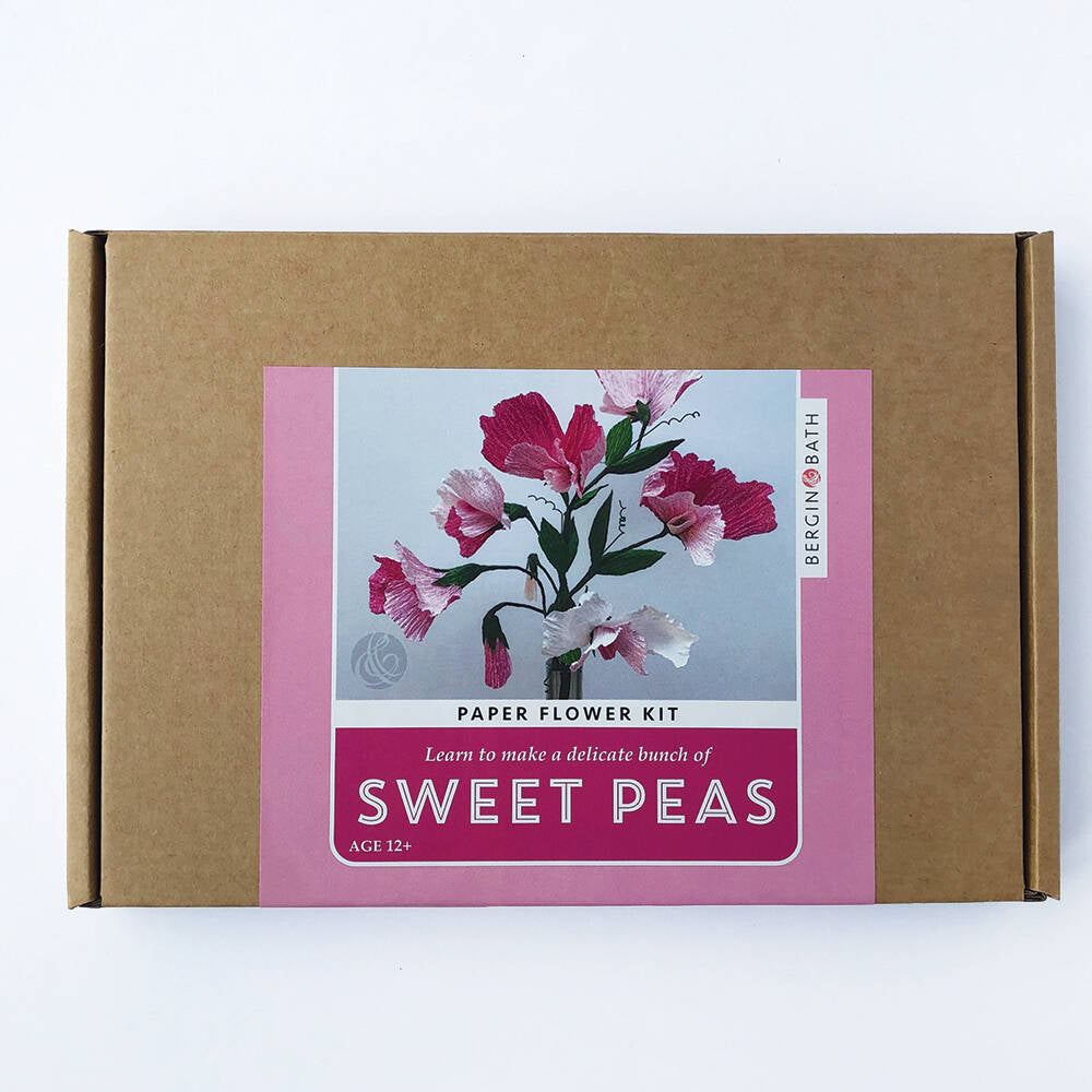 Bergin & Bath Sweet Peas Paper Flower Craft Kit