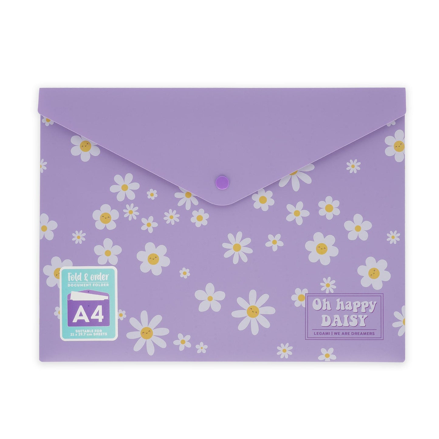 Legami Fold & Order Document Folder - Daisy