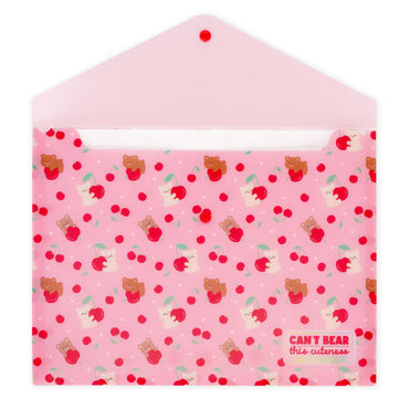 Legami Fold & Order Document Folder - Teddy Bear - Cherry