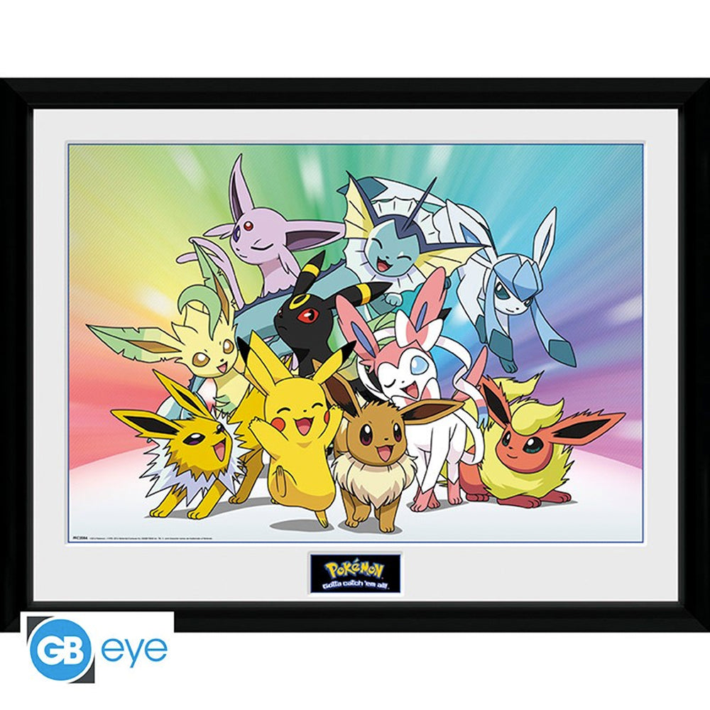 POKEMON - Eevee Evolutions Framed Print 12" x 16"