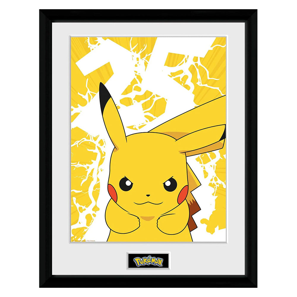 POKEMON - Pikachu Lightning Framed Print 30cm x 40cm