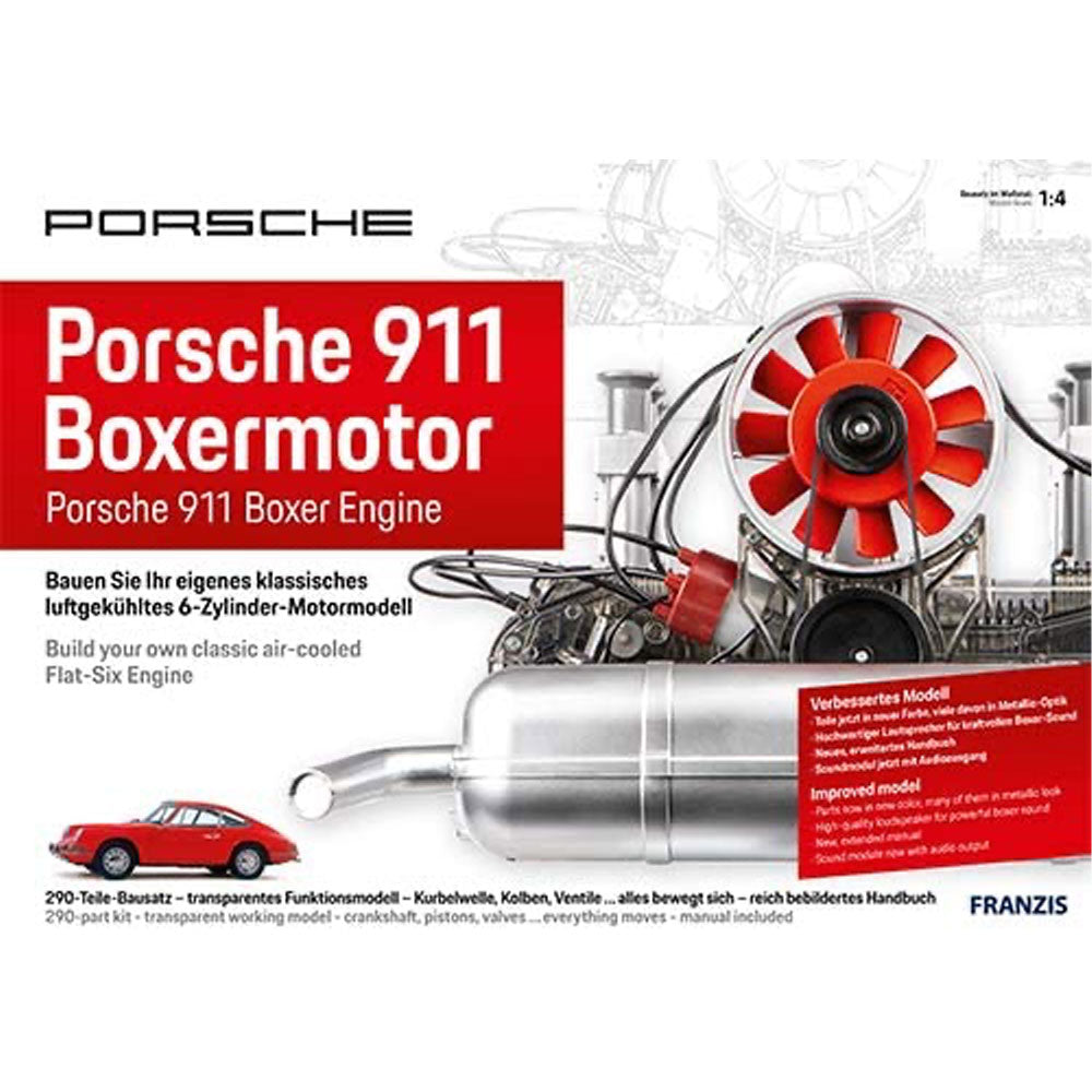 Franzis PFS020 Porsche Aircooled Flat Six Model Engine Kit 1:4 Scale