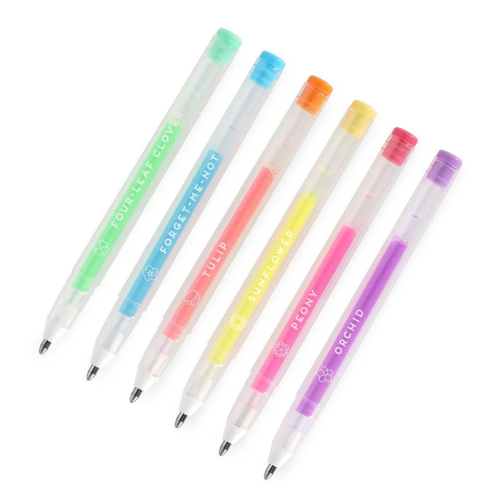 Legami Spring is in the Air: Pastel Mini Gel Pens - Pack of 6
