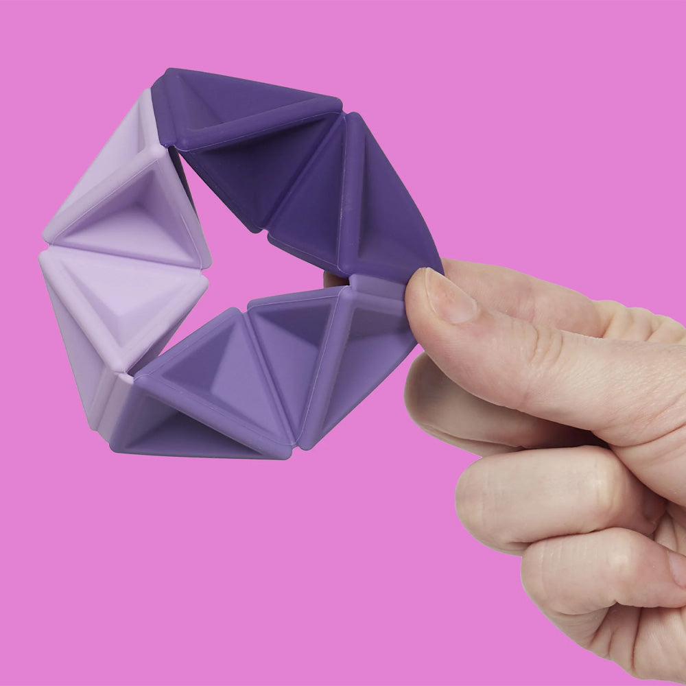 Speks Pivot - Violet - The Silicone Flexagon Adult Fidget Toy