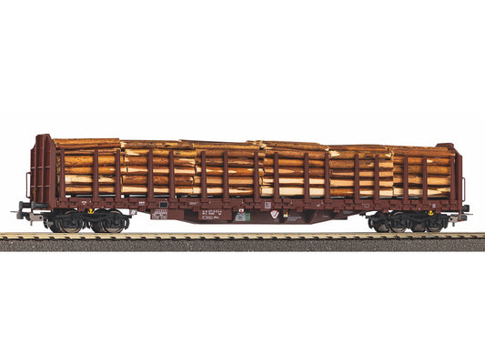 Piko Expert RSBG Roos-t642 Bogie Stake Wagon w/Timber Load VI HO Gauge PK24610